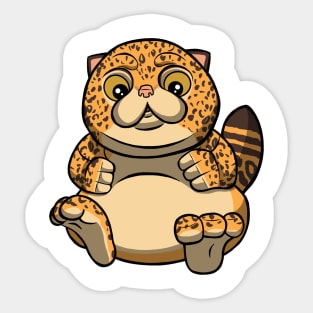 Cute Fat Cat Sticker